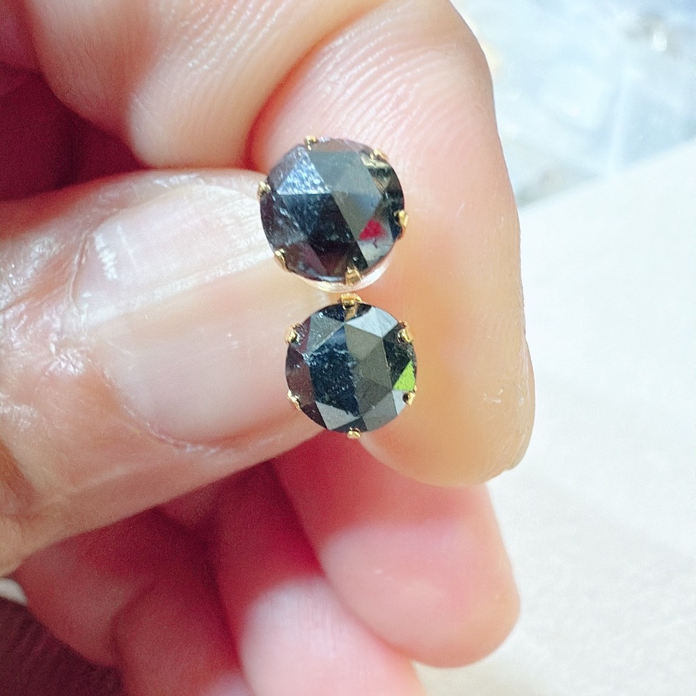 Black Diamond stud earrings